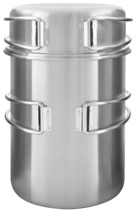 Набір посуду Tatonka Pot Set For Gas Cartridge 450+Burner, Silver