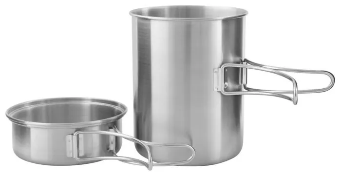 Набір посуду Tatonka Pot Set For Gas Cartridge 450+Burner, Silver