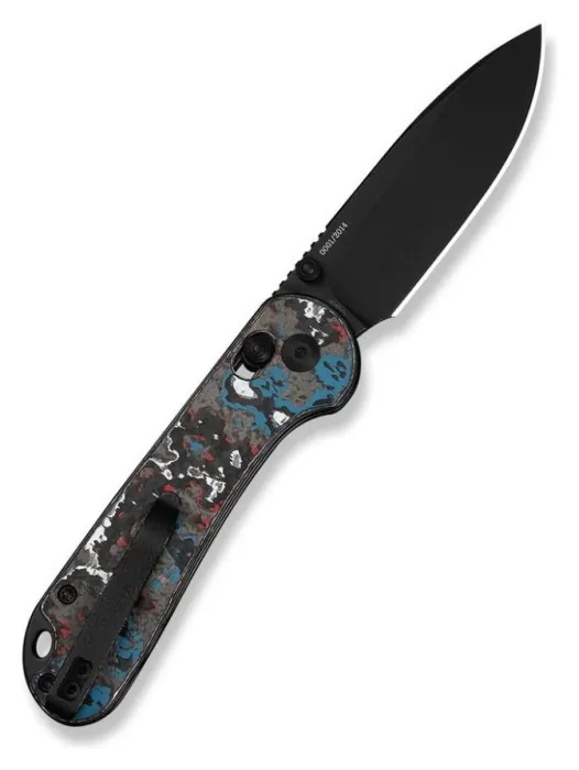 Нож складной карманный Civivi Elementum (Crossbar Lock), (7.51 см) CPM S35VN / Nebula FatCarbon Fiber черный/красный/синий/белый
