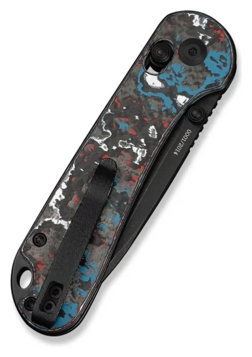 Нож складной карманный Civivi Elementum (Crossbar Lock), (7.51 см) CPM S35VN / Nebula FatCarbon Fiber черный/красный/синий/белый