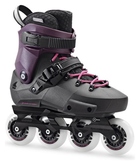 Роликові коньки для дорослих Rollerblade TWISTER EDGE W 37 (6.5US) 235мм Black/purple (07847600 N41), укр