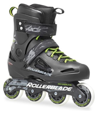 Роликовые коньки для взрослых Rollerblade Fusion X3 38 (6US) 240мм Black/green (07023000 T83)