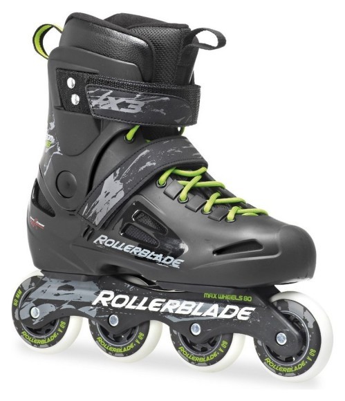 Роликові коньки для дорослих Rollerblade Fusion X3 38 (6US) 240мм Black/green (07023000 T83), укр