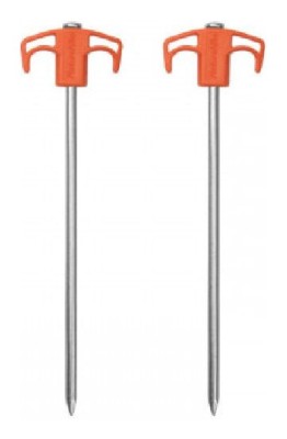 Кілки металеві Naturehike NH21YW133, 25 см, помаранчеві 2 шт.