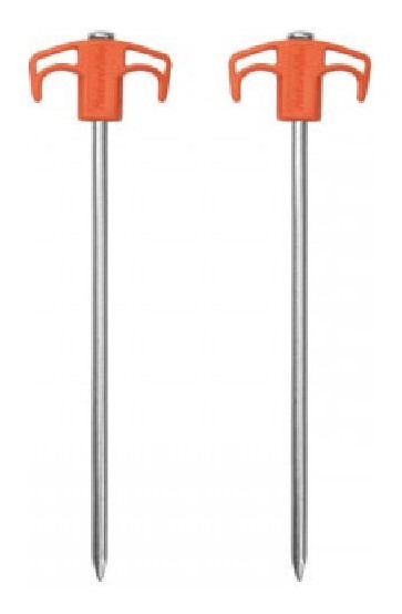 Кілки металеві Naturehike NH21YW133, 25 см, помаранчеві 2 шт., укр, укр
