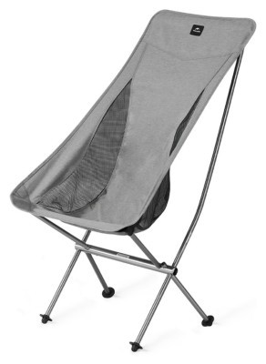Стул складной ультралегкий Naturehike Stellaluna L04 CNK2450JJ015, размер L, алюминий, серый