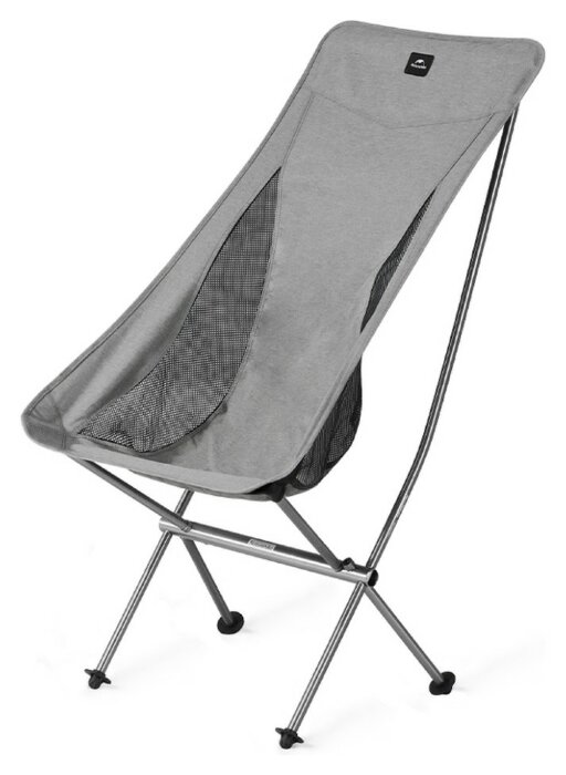 Стул складной ультралегкий Naturehike Stellaluna L04 CNK2450JJ015, размер L, алюминий, серый