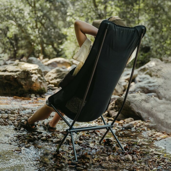 Стул складной ультралегкий Naturehike Stellaluna L04 CNK2450JJ015, размер L, алюминий, серый