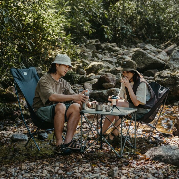 Стул складной ультралегкий Naturehike Stellaluna L04 CNK2450JJ015, размер L, алюминий, серый