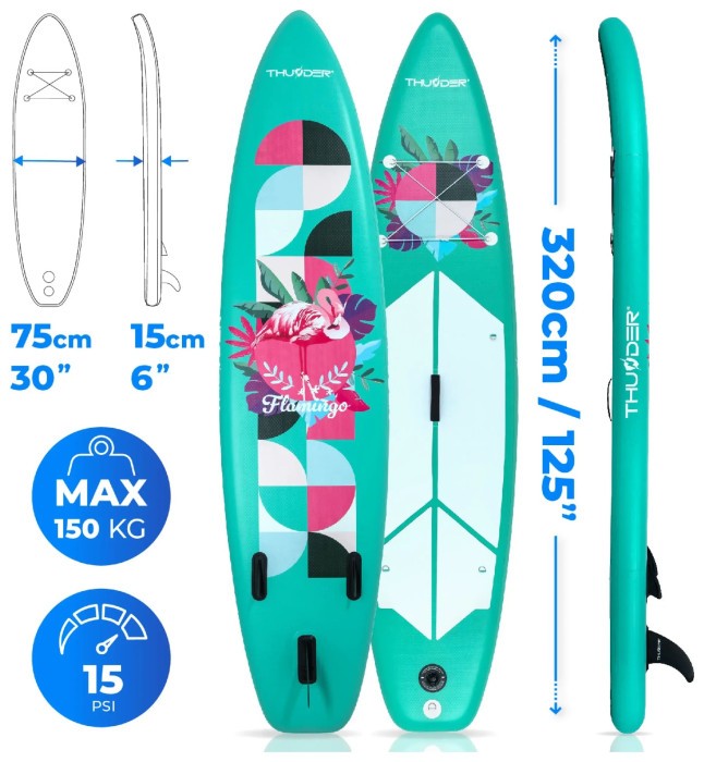 Надувна SUP дошка (Сапборд) THUNDER FLAMI 320