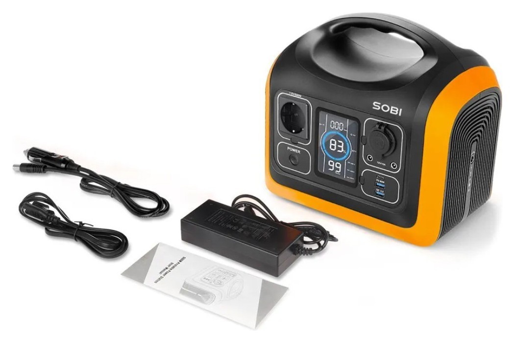 Портативна зарядна станція Sobi 600W (186000mAh; 595Wh), укр, укр