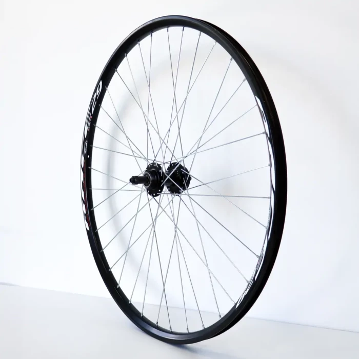 Колесо задн. VLT 29" AL 36H WANGZHEN 208RBQ DD FR з ексцентр. під тріскачку Дискові чорний пром. підшипник