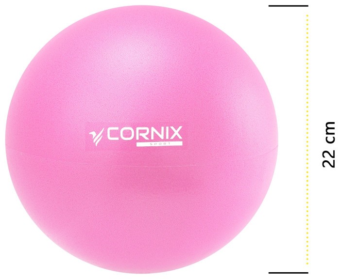 Мяч для пилатеса, йоги, реабилитации Cornix MiniGYMball 22 см XR-0228 Pink