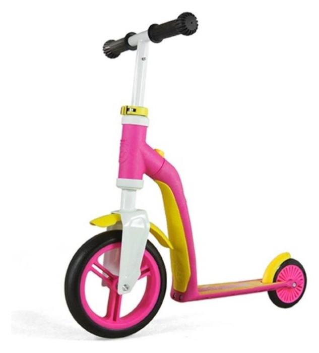 Самокат Scoot and Ride серии Highwaybaby розовый/желтый, до 3 лет/20кг