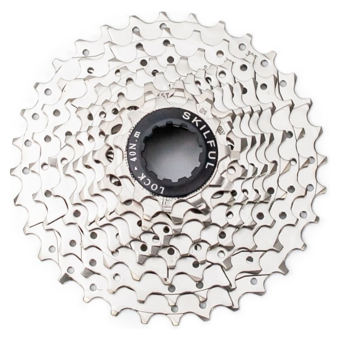 Касета 9-к SkilFul CS-M300 11-32T нікельована (срібло) (сріб.), укр, укр