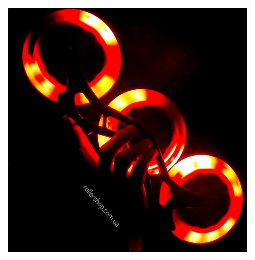 Сяючі колеса Flying Eagle Lazerwheelz 125 мм/88A червоні, укр, укр