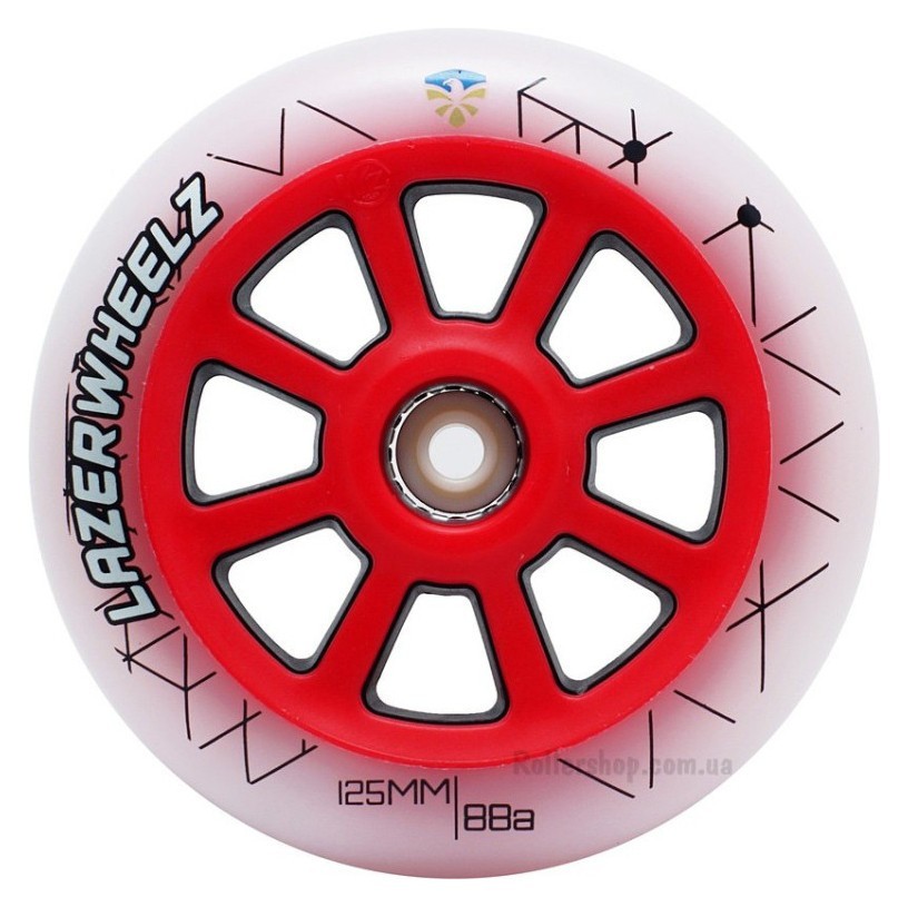Сяючі колеса Flying Eagle Lazerwheelz 125 мм/88A червоні