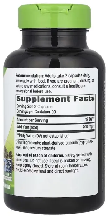 Wild Yam - 180 vcaps