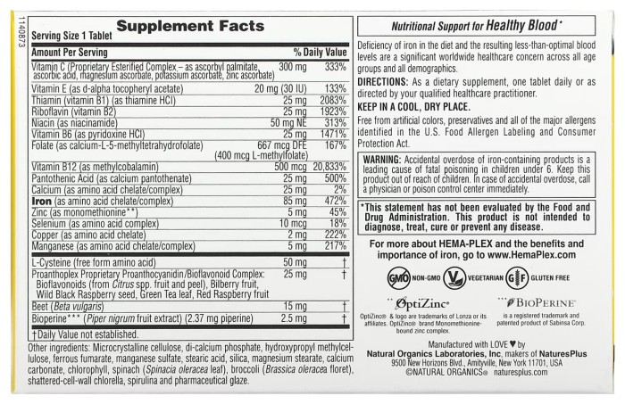 Hema-Plex - 30 tabs (blister)