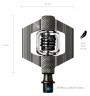 Педалі для велосипеда Crankbrothers CANDY 2 Dr.grey/black (16173), укр Фото - 1