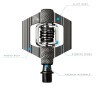 Педалі для велосипеда Crankbrothers CANDY 2 Dr.grey/black (16173), укр Фото - 2