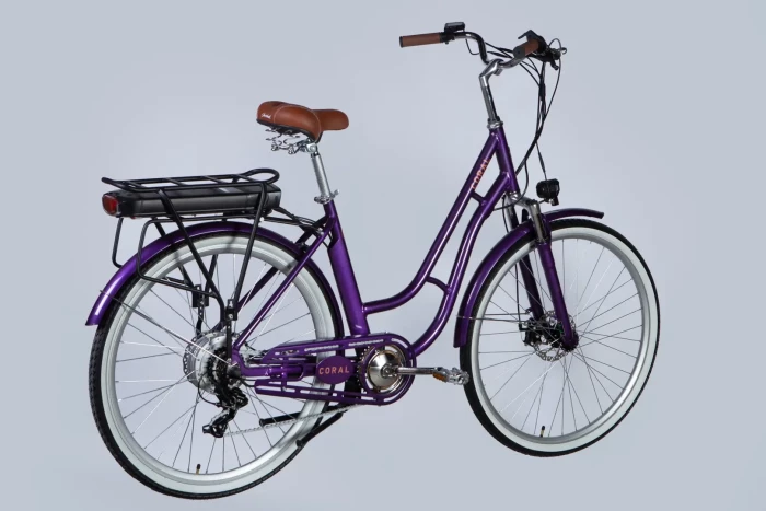 Велосипед з електроприводом 28" AL Dorozhnik eCORAL DD FR рама-19" 48B 13А*г 500Вт фіолетово-синій 2026