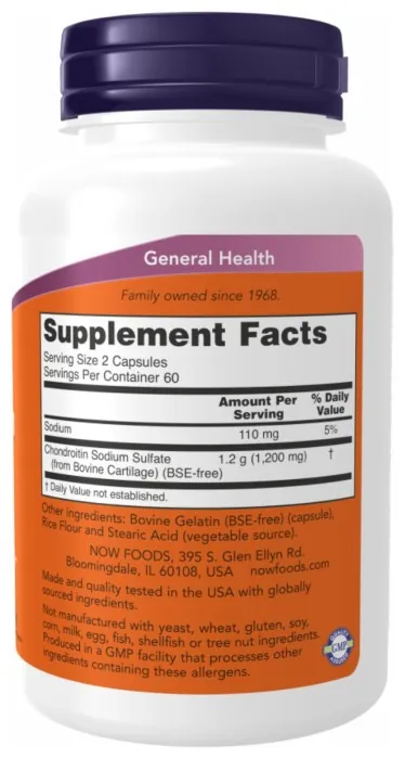 Chondroitin Sulfate 600mg - 120 caps