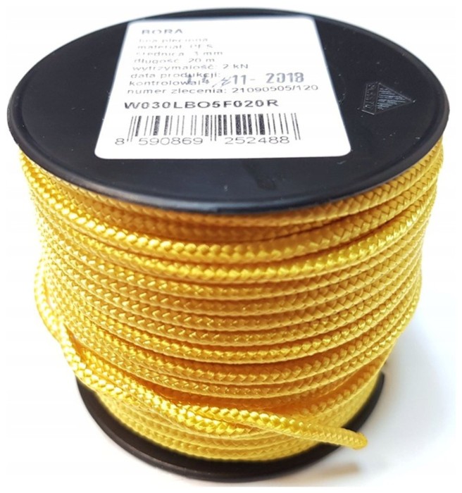 Яхтова універсальна мотузка на метраж Lanex Bora 6, yellow
