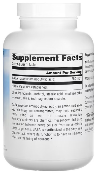 Serene Science® GABA 750 mg - 180 tabs
