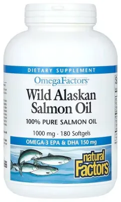 Wild Alaska Salmon Oil 1000mg - 180 softgels