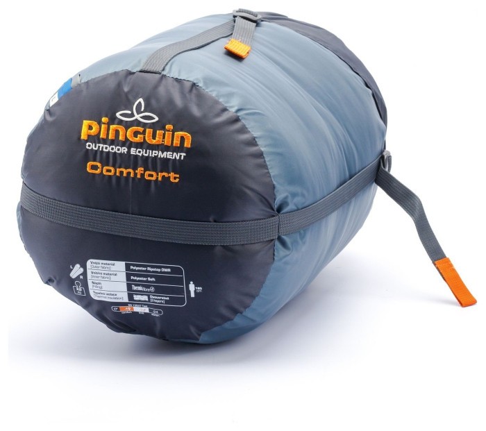 Спальный мешок Pinguin Comfort PFM (-1/-7°C), 175 см - Left Zip, Blue