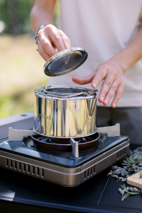 Чайник Tribe Kettle 1,2 л сталевий T-FI-0010-metal, укр, укр