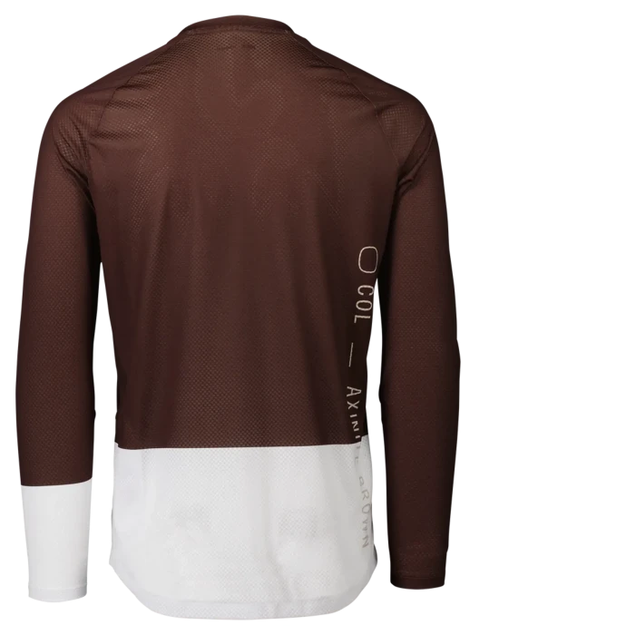 Джерси мужское с длинным рукавом POC MTB Pure LS Jersey, Axinite Brown/Hydrogen White