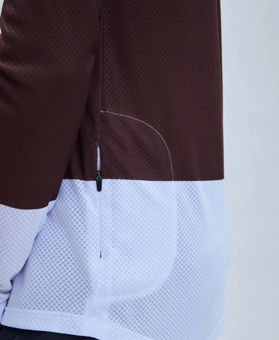 Джерси мужское с длинным рукавом POC MTB Pure LS Jersey, Axinite Brown/Hydrogen White