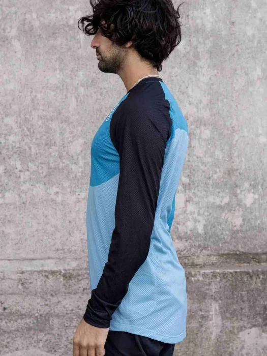 Джерси мужское с длинным рукавом POC MTB Pure LS Jersey, Axinite Brown/Hydrogen White