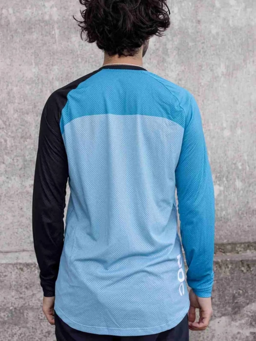 Джерси мужское с длинным рукавом POC MTB Pure LS Jersey, Axinite Brown/Hydrogen White