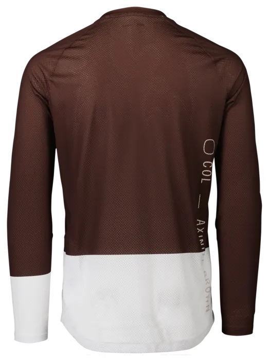 Джерси мужское с длинным рукавом POC MTB Pure LS Jersey, Axinite Brown/Hydrogen White