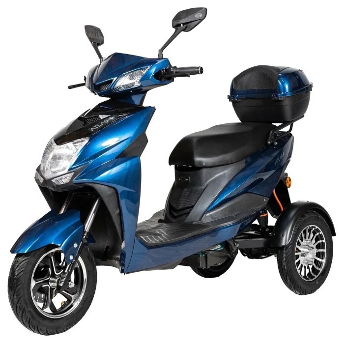 Электроскутер ATLAS Falcon Trike Box 1500W Cyan Blue