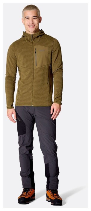 Кофта чоловіча Rab Ascendor Light Hoody, Black, L