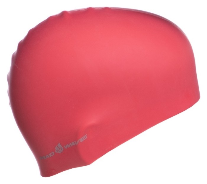 Шапочка для плавания двусторонняя MadWave Reverse CHAMPION M055001 (силикон), розово-серая