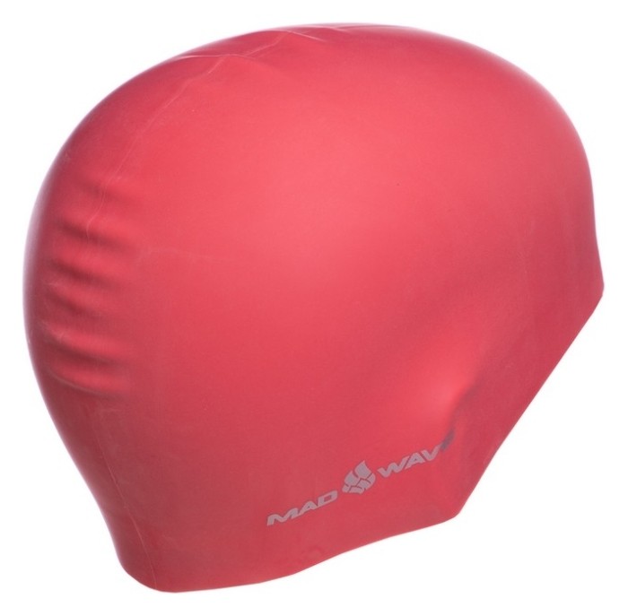 Шапочка для плавания двусторонняя MadWave Reverse CHAMPION M055001 (силикон), розово-серая