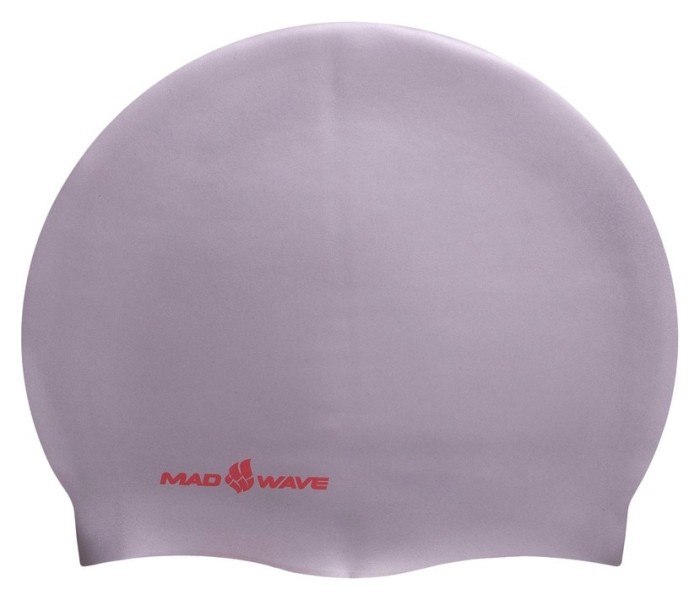 Шапочка для плавания двусторонняя MadWave Reverse CHAMPION M055001 (силикон), розово-серая