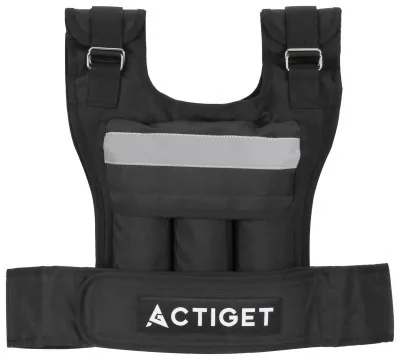 Жилет-утяжелитель для тренировок Actiget 20 кг с переменным весом ACT0124 Black