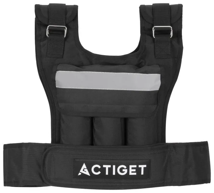 Жилет-утяжелитель для тренировок Actiget 20 кг с переменным весом ACT0124 Black