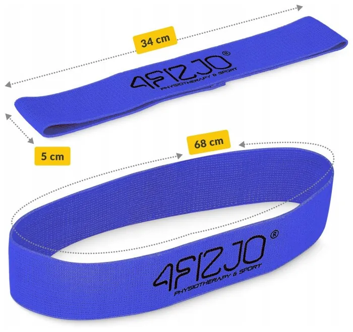 Резинка для фітнесу та спорту із тканини 4FIZJO Flex Band 11-15 кг Blue (P-5907739310934)