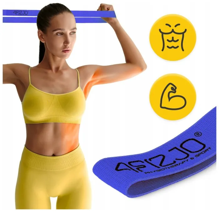 Резинка для фітнесу та спорту із тканини 4FIZJO Flex Band 11-15 кг Blue (P-5907739310934)