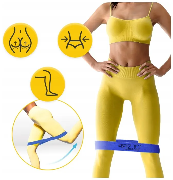 Резинка для фітнесу та спорту із тканини 4FIZJO Flex Band 11-15 кг Blue (P-5907739310934)