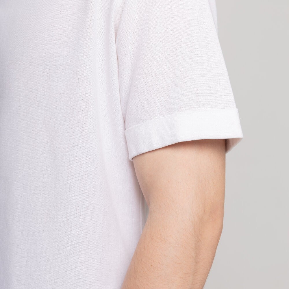 Чоловіча сорочка з коротким рукавом біла Pobedov Molodist'