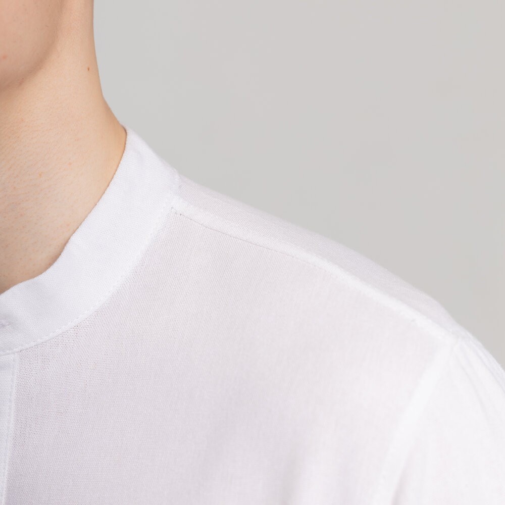 Чоловіча сорочка з коротким рукавом біла Pobedov Molodist'