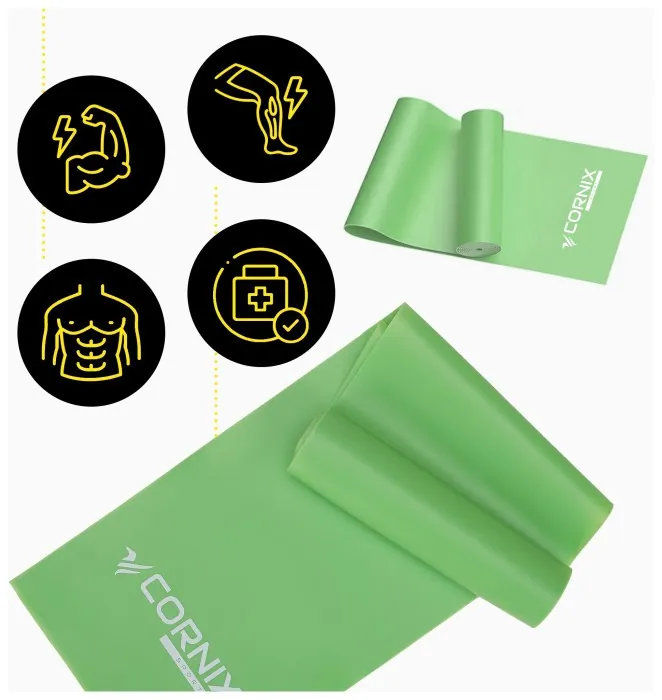 Стрічка-еспандер Cornix Flat Band 200 х 15 см для спорту та реабілітації 9 кг XR-0084